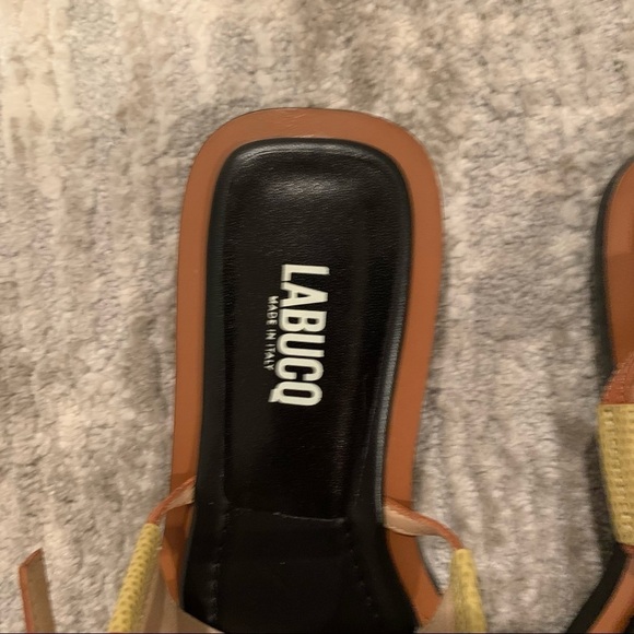 LABUCQ Charlie Lizard Embossed Leather Slingback Sandal - Picture 5 of 9